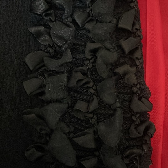 Novello-Bloom - vintage wool jacket - ruffled ribbon accented - size 6 - Picture 6 of 9